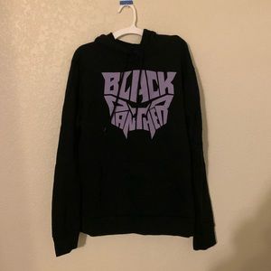 marvel black panther hoodie black size large